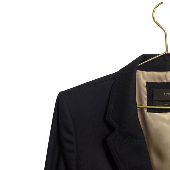 J. Crew Classic Schoolboy Navy Blue Blazer Gold Buttons Wool Size 10 - Picture 4 of 8